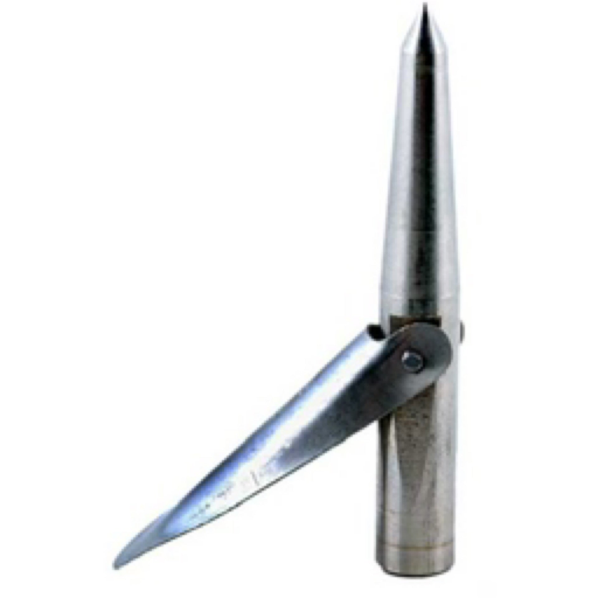 Marine Sports large single barb plated spear tip for 6mm-thread shafts