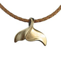 Roland St John whale tail bronze necklace on 20-inch chain