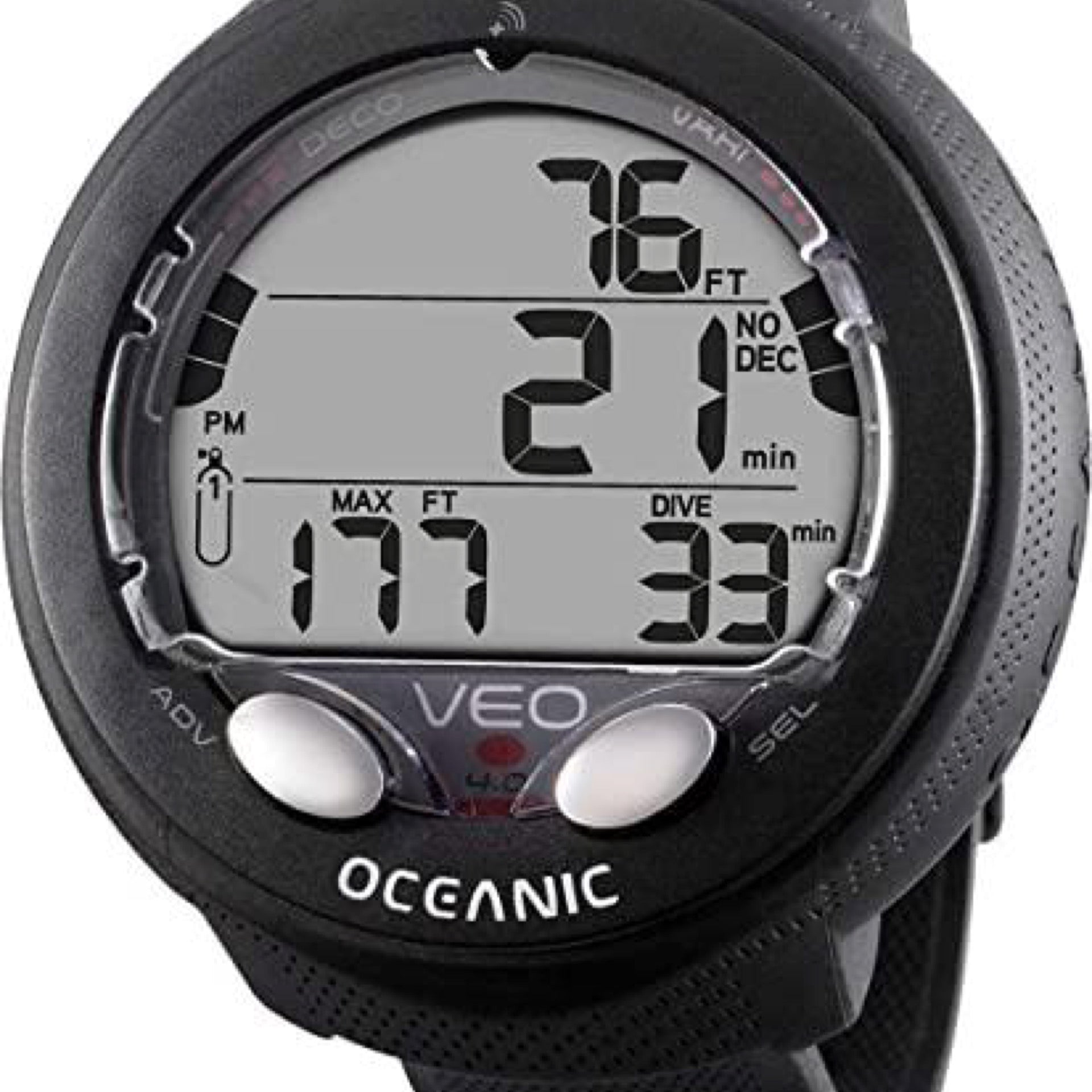 Oceanic VEO 4.0 wrist dive computer for recreational nitrox diving