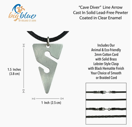 Line Arrow Necklace 20"