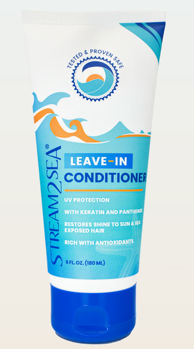 Stream2Sea leave-in conditioner 6 oz reef-safe for salt-damaged hair