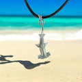 Roland St John Hammerhead pewter pendant on a 20-inch necklace chain