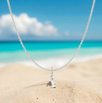 Mini Hammerhead Shark Necklace 18"