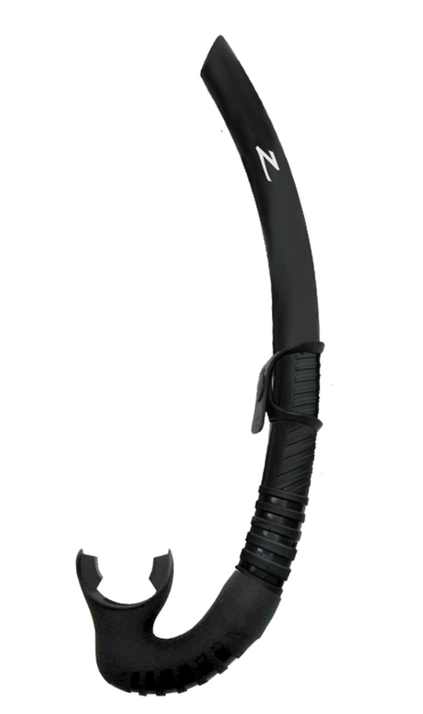 Zeagle Tango snorkel mouthpiece and purge valve detail