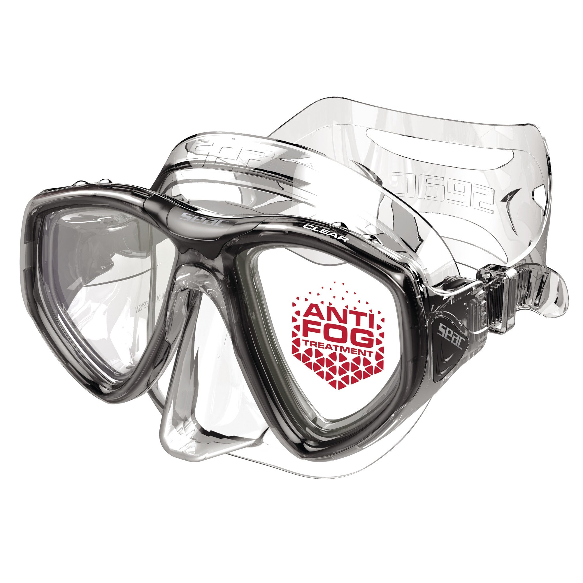 Seac Clear wide-lens frameless dive mask with anti-fog coating
