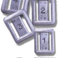 XS Scuba hard lead slot weights with rounded edges for belt use