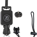 XS Scuba retractors keeping slates and lights close to body