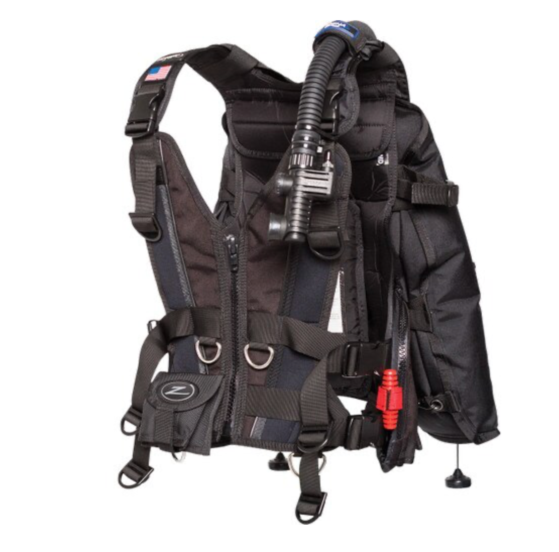 Zeagle Zena women's back-inflate BCD with ergonomic harness cut