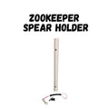 ZooKeeper spear holder clipping to containment unit for pole spear storage