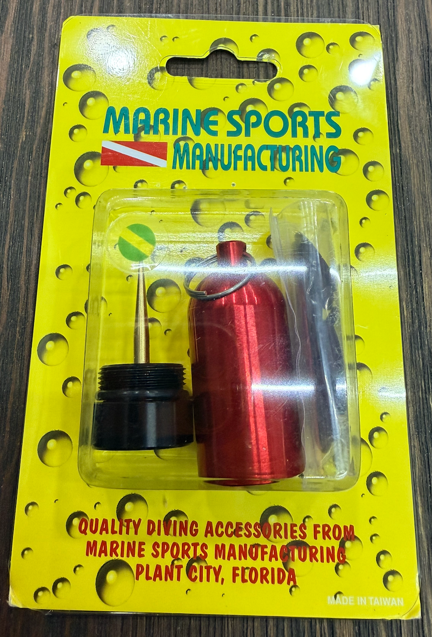 Marine Sports Mini Tank Key Ring w/Brass Pick & Viton O Rings