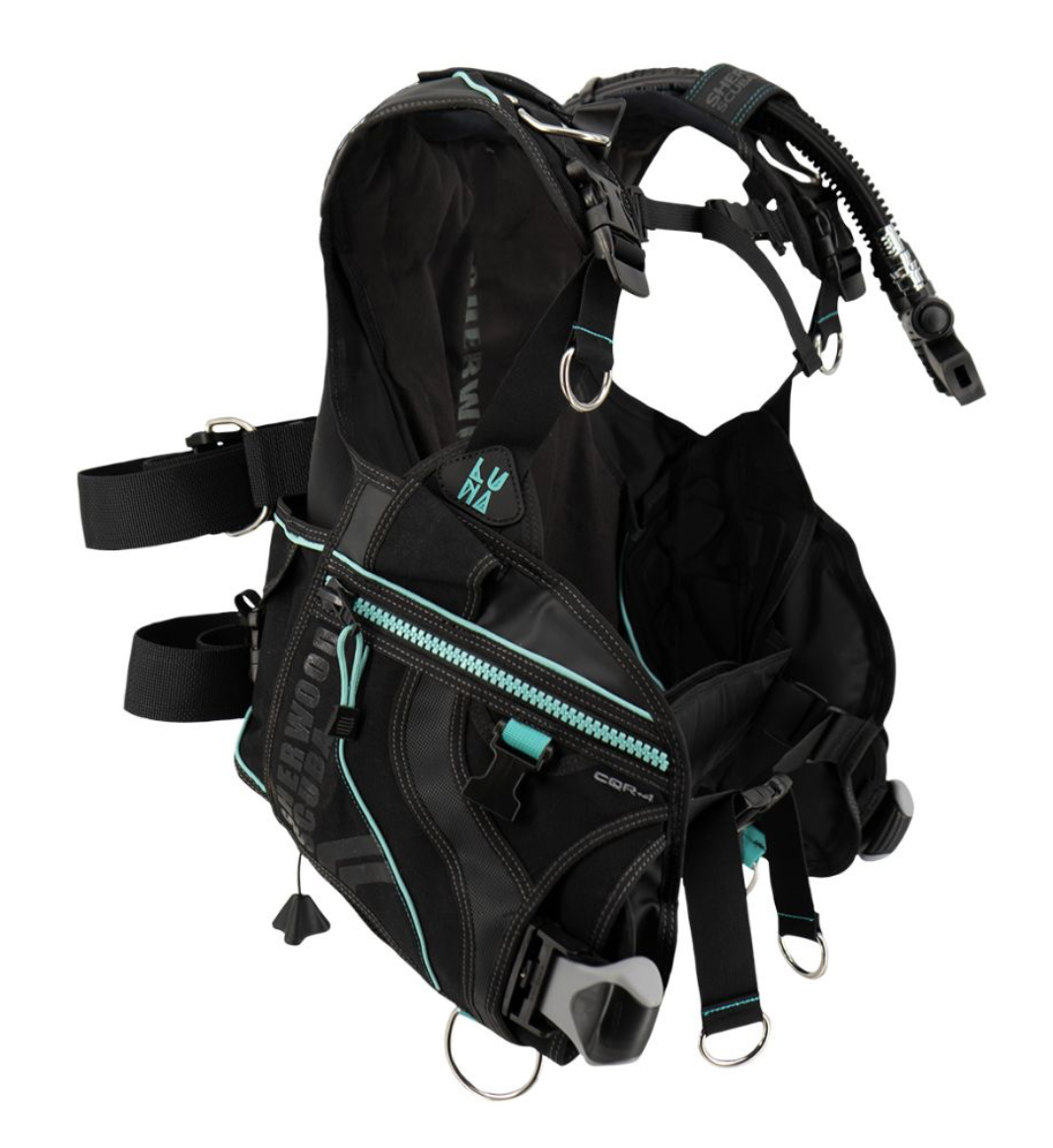 Sherwood Luna women's back-inflate BCD with integrated weight system