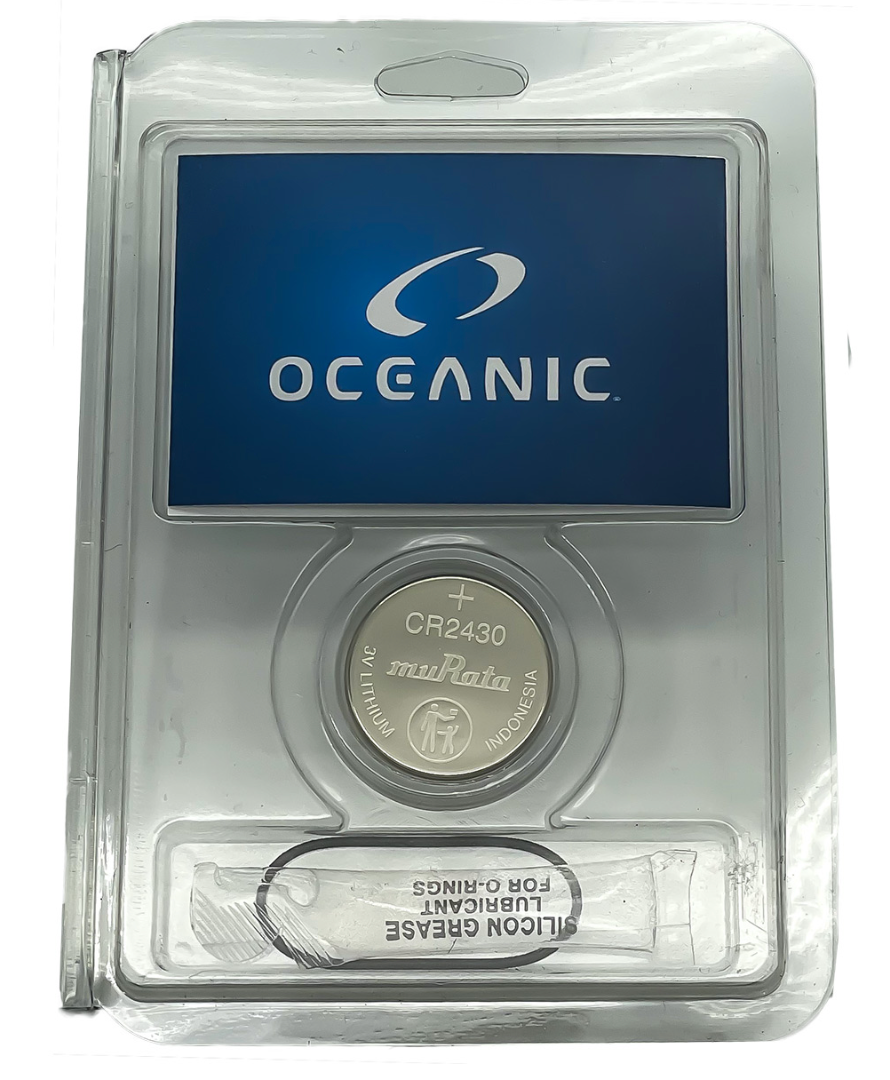 Oceanic 2430 computer battery kit with replacement battery and O-ring
