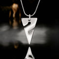 Roland St John Line Arrow sterling silver necklace on 20-inch snake chain
