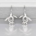 Roland St John Honu sea turtle sterling silver drop earrings