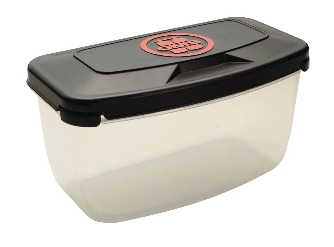 Hard plastic mask box for dive mask protection during travel and storage