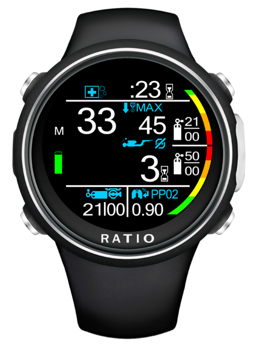 Ratio iDive Color Easy recreational dive computer with color display
