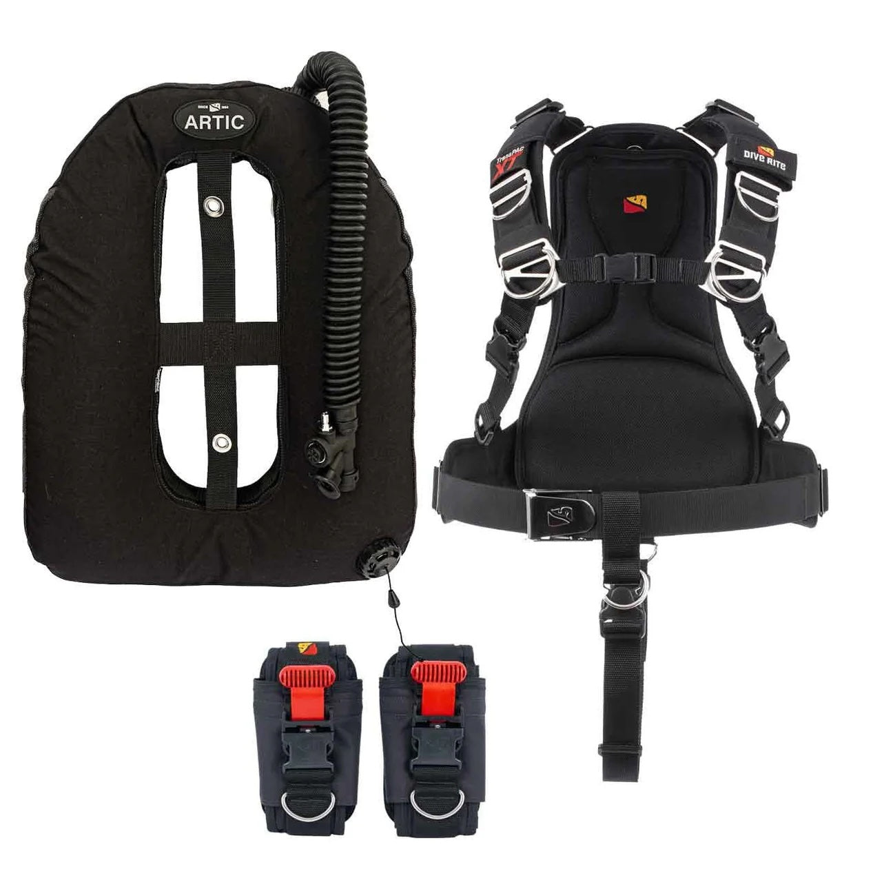 Dive Rite Transpac with 20Lb Weight Pockets