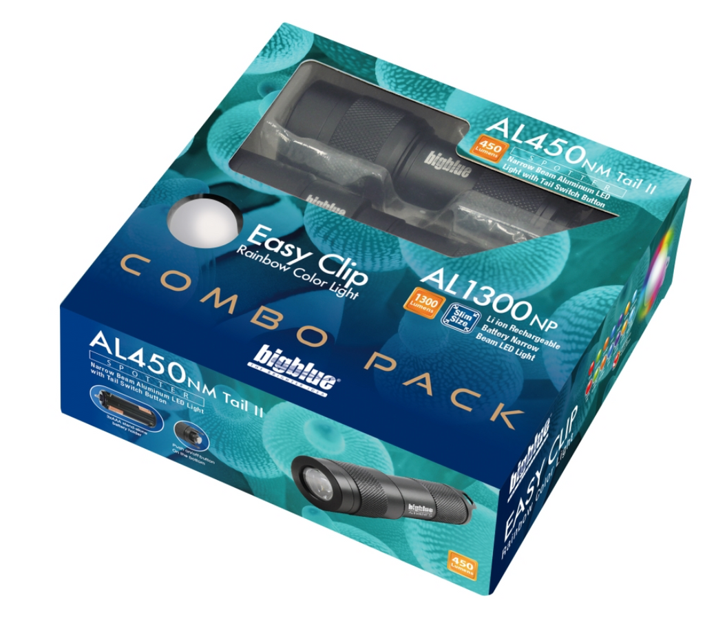 Big Blue Combo Pack: AL450NM-II Tail & AL1300NP & Easy Clip 8 Color