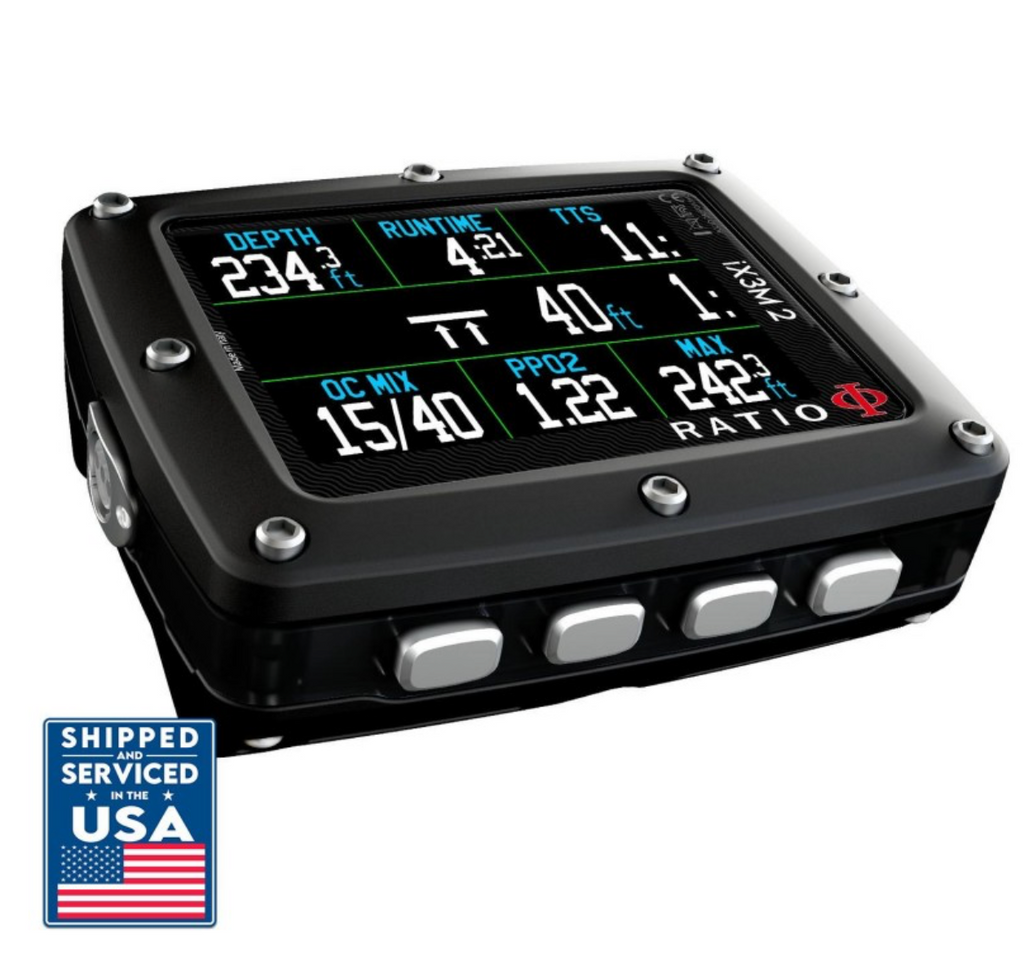 Ratio IX3M 2 Tech+ technical dive computer for trimix and multi-gas diving