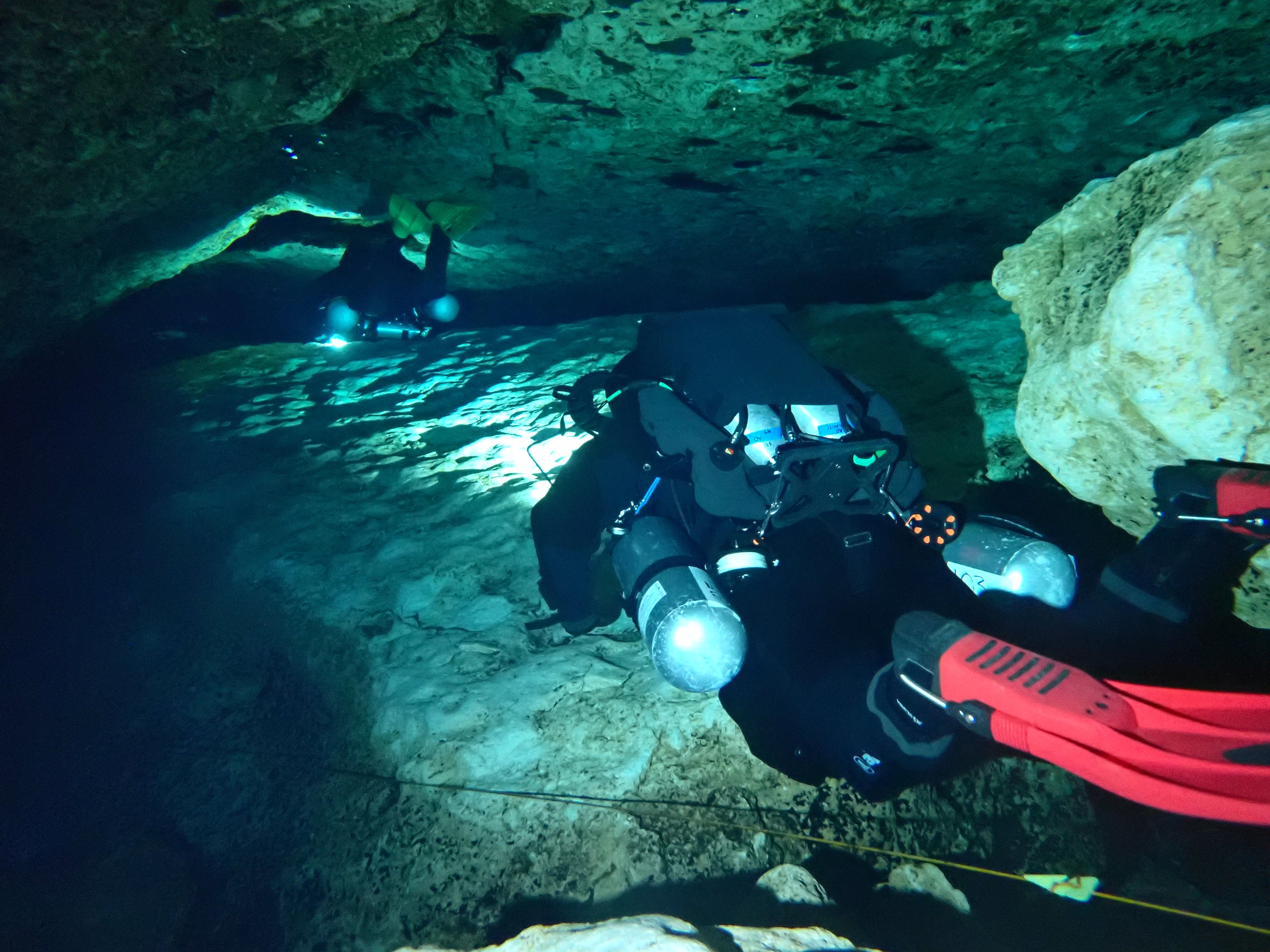 NAUI Cave 2 course training materials at Depth Finder's Scuba