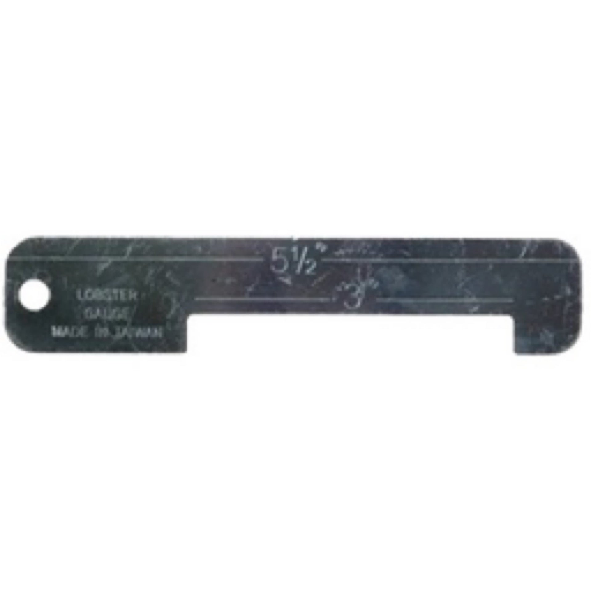 Marine Sports aluminum lobster gauge for measuring Florida spiny lobster carapace