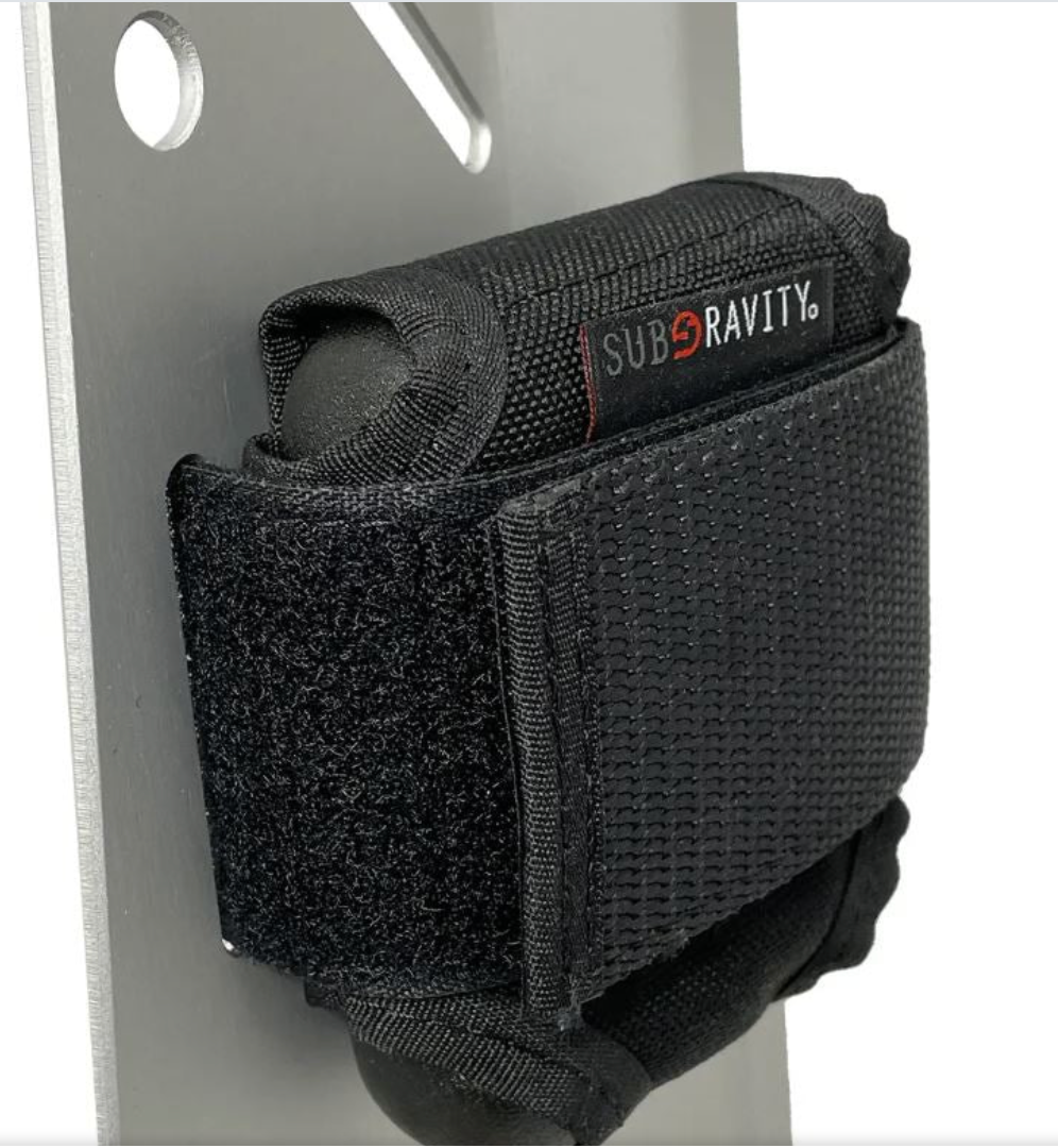 Subgravity backplate trim weight pockets pair mounting detail
