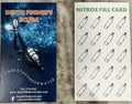 Nitrox gas fill card for multiple enriched air fills at Depth Finder's Scuba