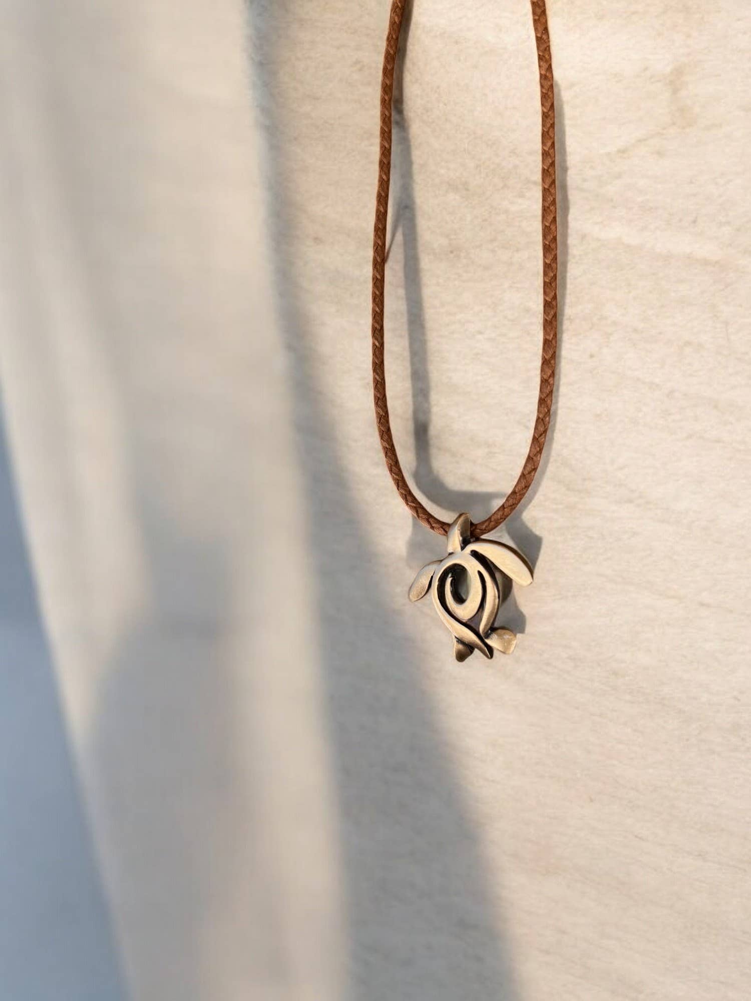 Sea Turtle Bronze Necklace 18"