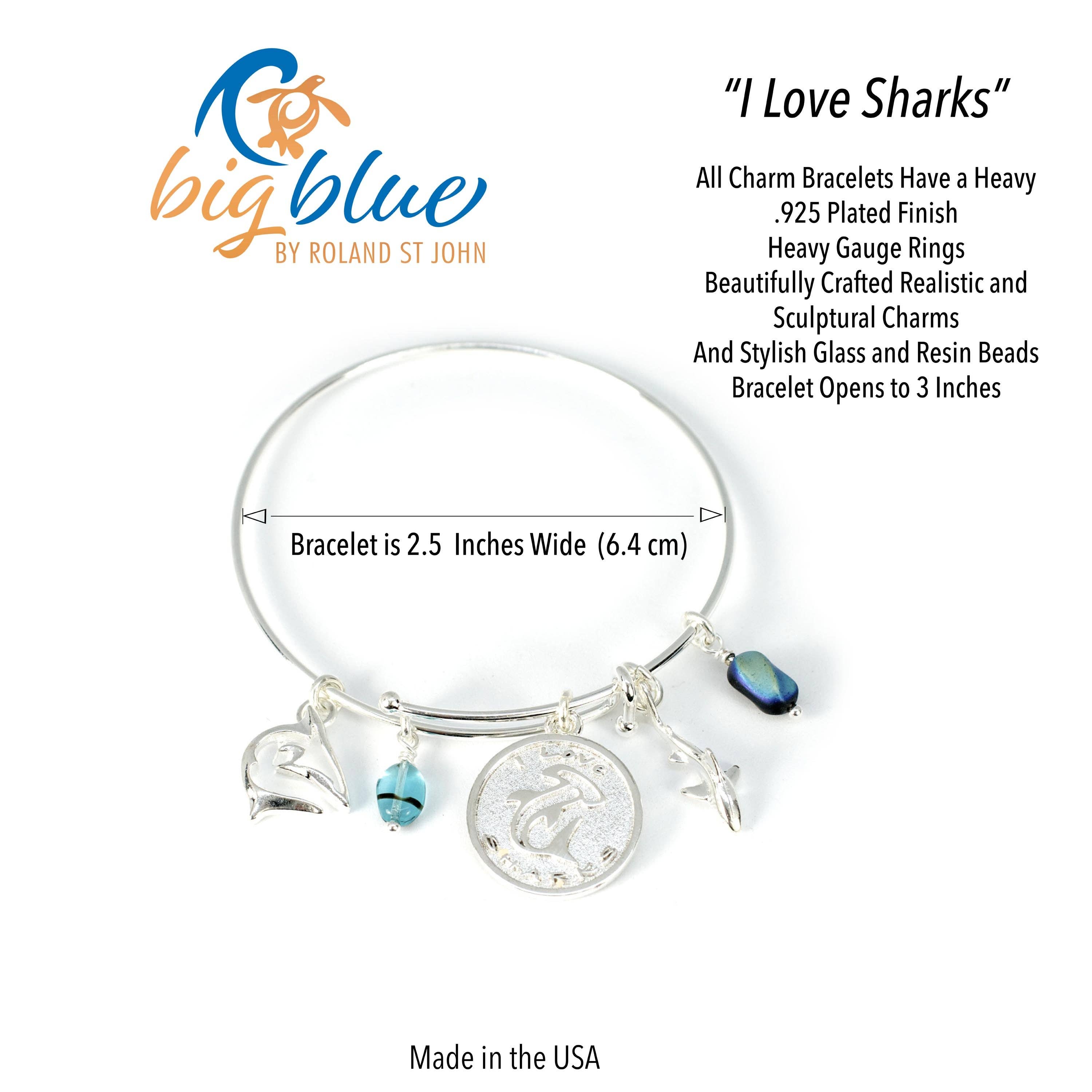 Roland St John reef shark bracelet on wrist lifestyle shot