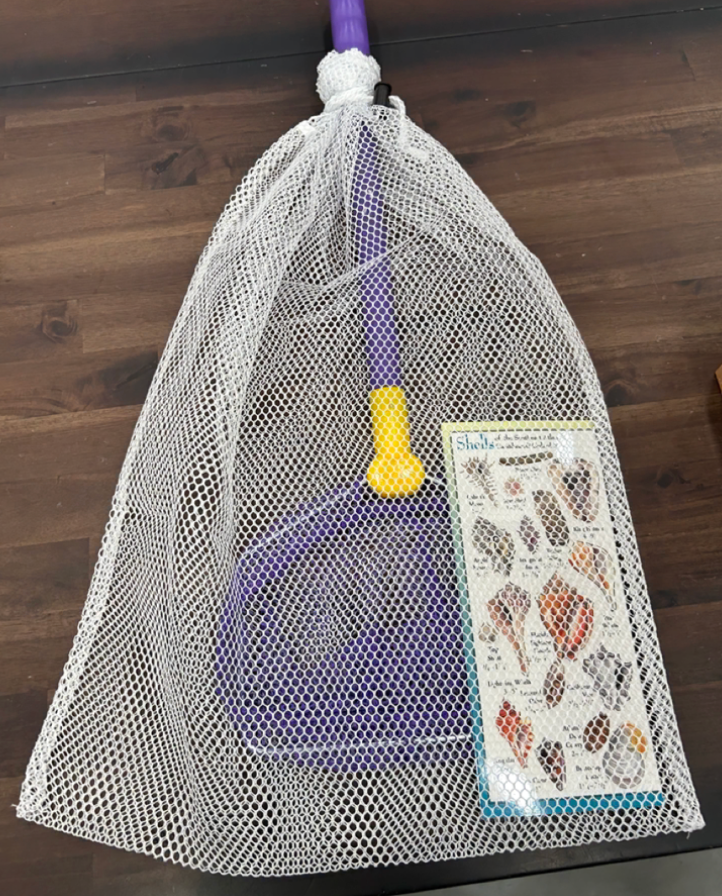 Marine Sports shell and fossil kit with mesh bag and collection tools