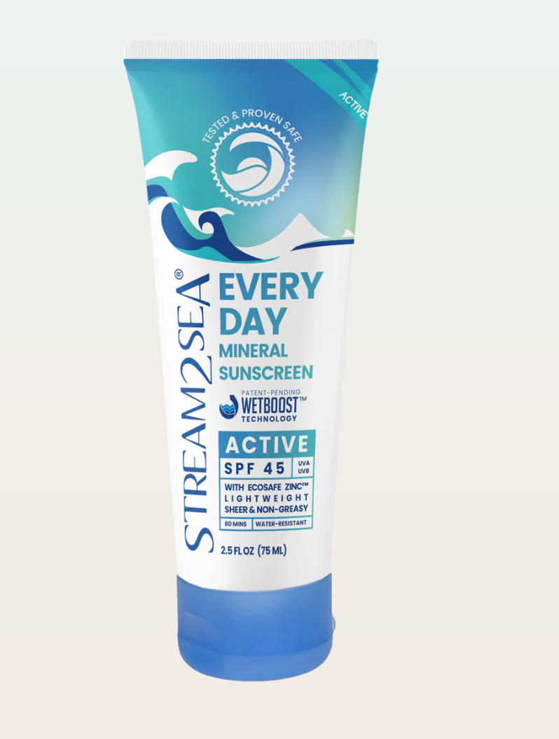 Stream2Sea Every Day Active Mineral Sunscreen 2.5 oz water-resistant