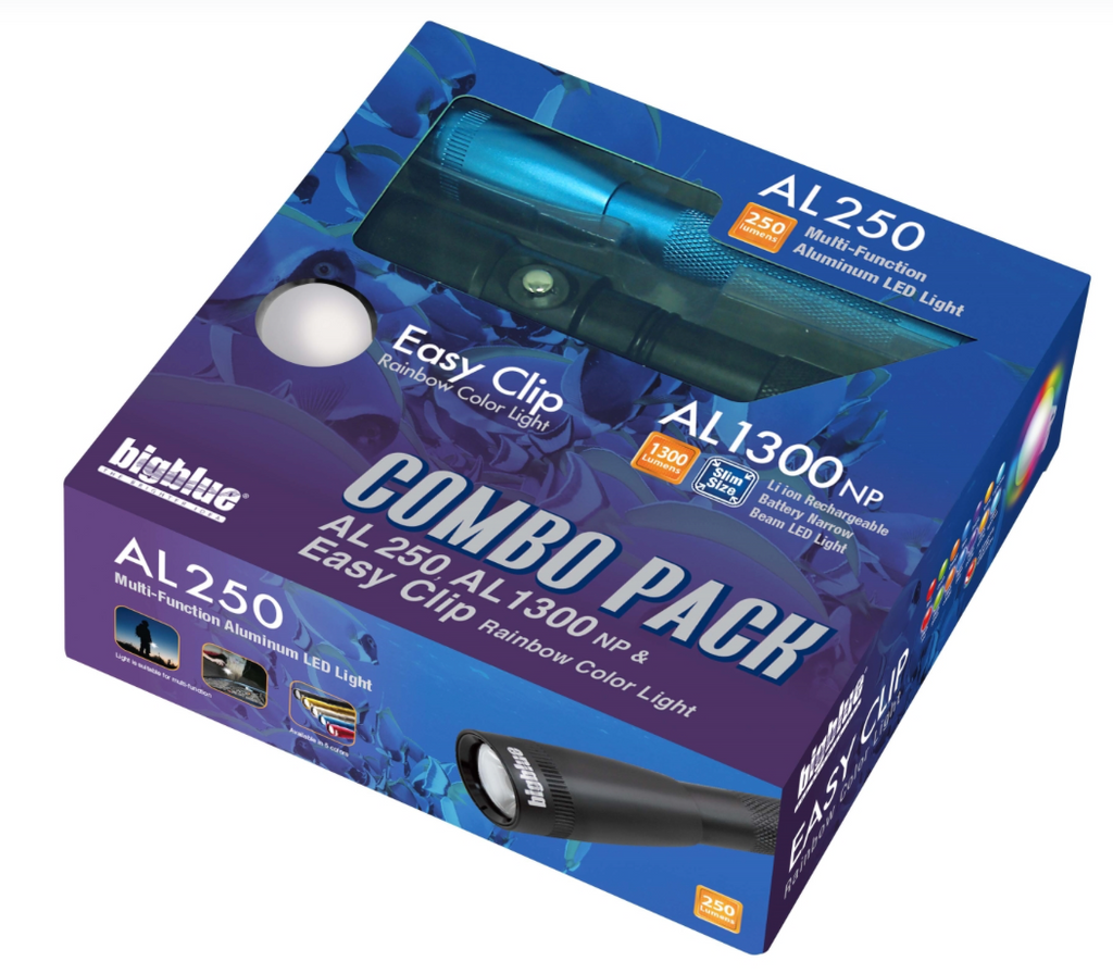 Big Blue Combo Pack: AL250 Black & AL1300NP & Easy Clip 8 Color