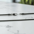 Roland St John 3mm smooth cotton cord 20-inch with black finish clasp