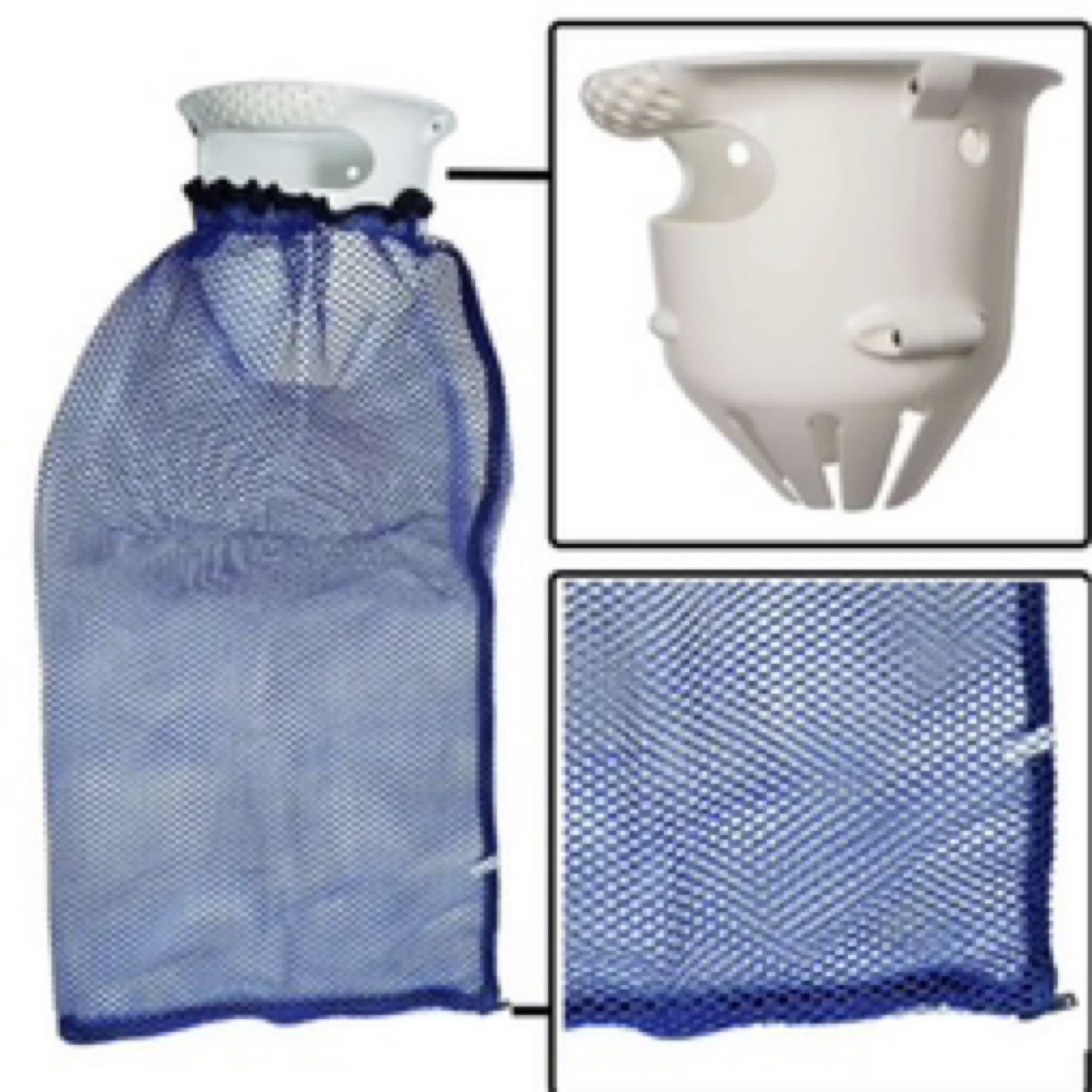 Marine Sports blue lobster catch bag with zipper bottom for easy emptying