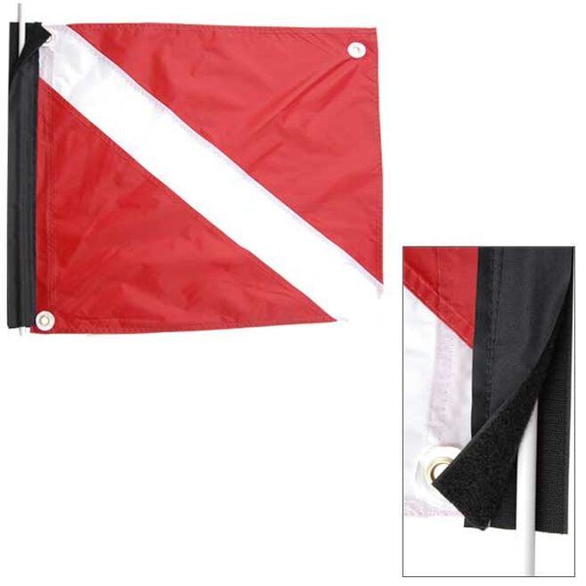 Deluxe Dive Flag w/Stiffener 20”x24”