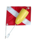 48-inch torpedo float with nylon dive flag for surface marking