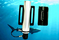 Ocean Rhino PPD mount securing powerhead to spear shaft