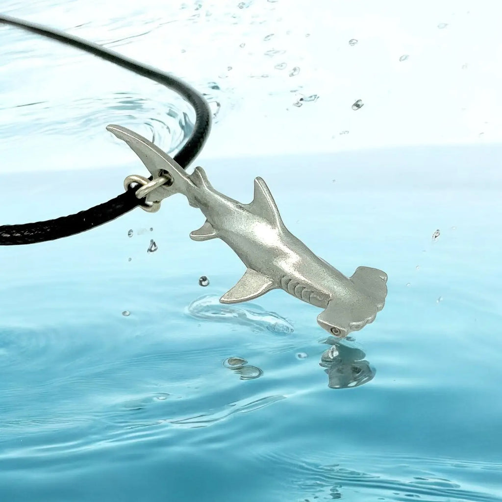 Hammerhead Necklace with Pewter Pendant 20"